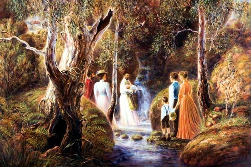 Baptism in Forest