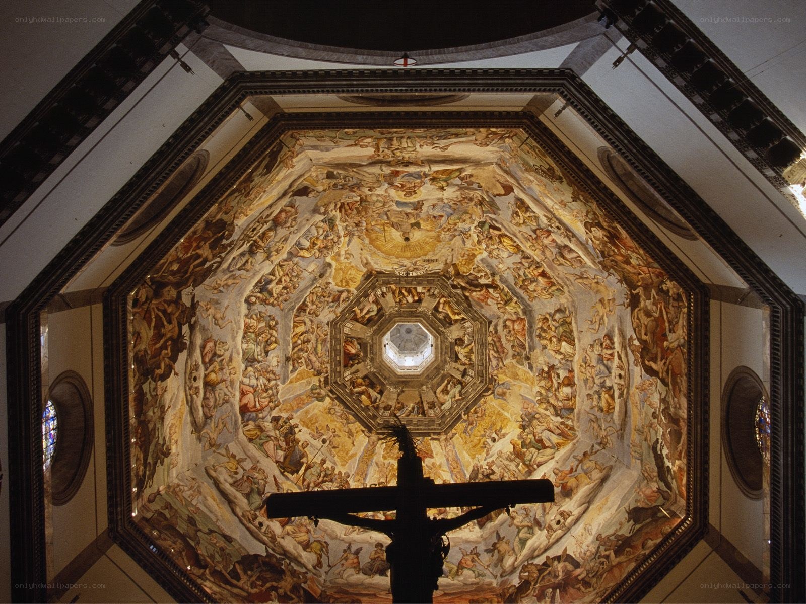 Baptistery ceiling fresco