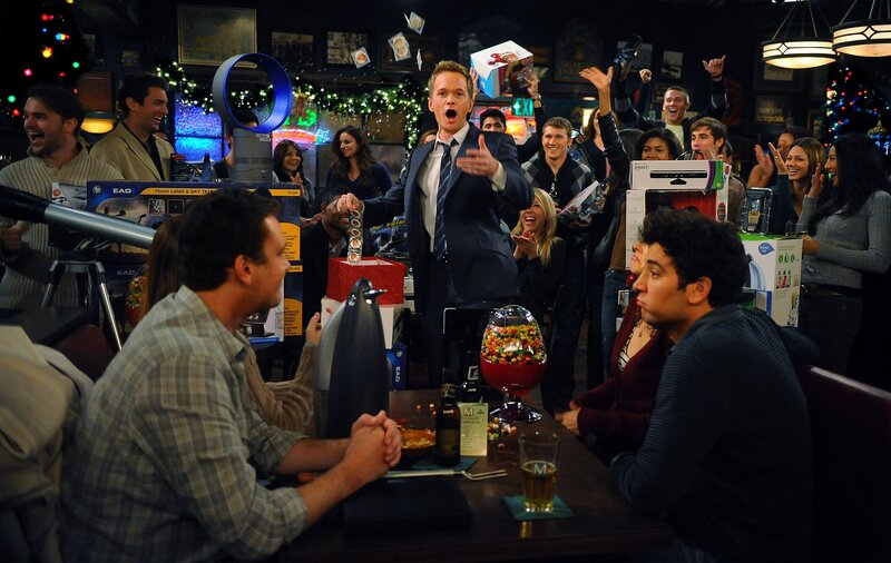 Bar celebration scene