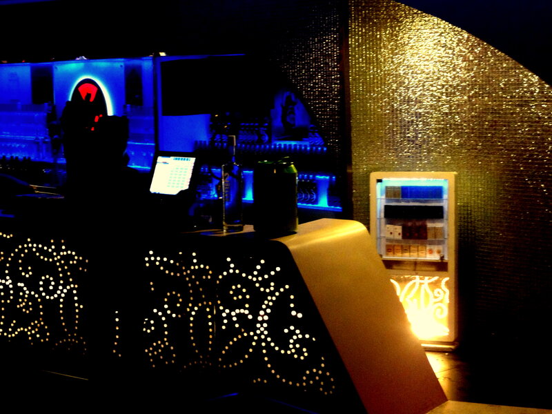 Bar Counter with Bottles