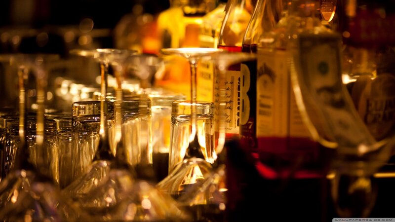 Bar Glasses and Bottles
