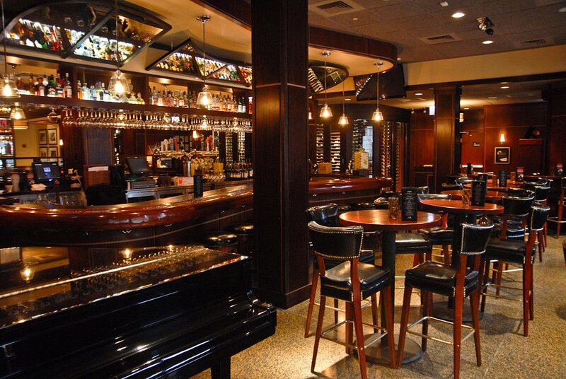 Bar Interior with Piano
