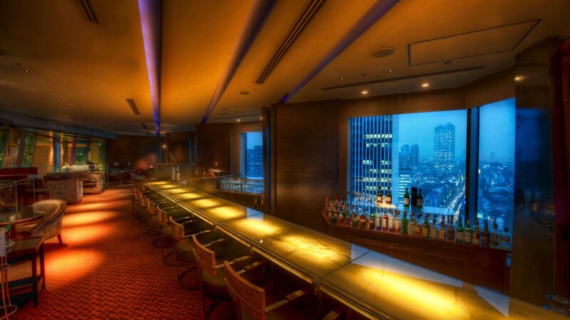 Bar with City View