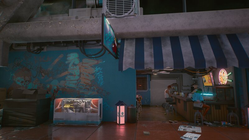 Bar with Neon Signs