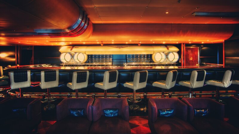 Bar with Retro Car Design