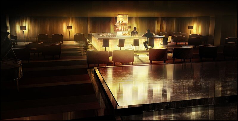 Bar with Two Patrons