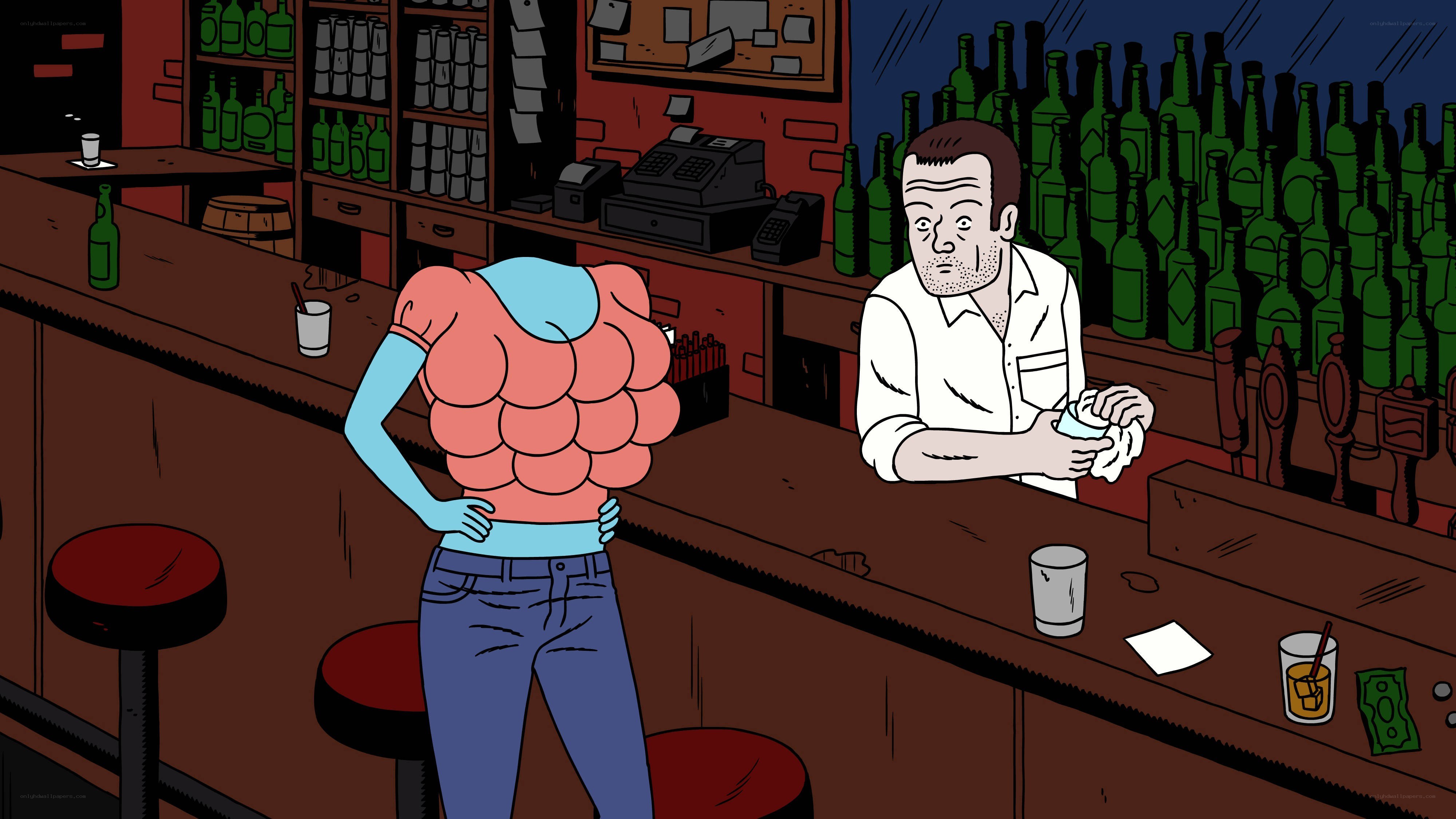 Bar with unusual customer