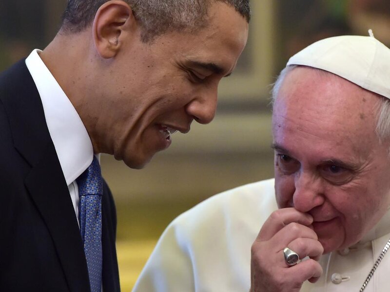 Barack Obama and Pope Francis