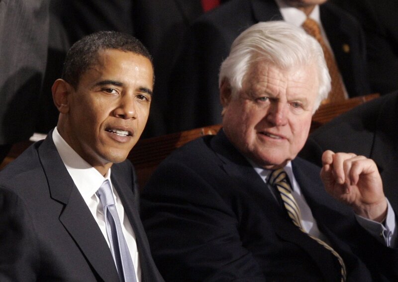 Barack Obama and Tom Brokaw