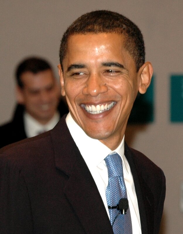 Barack Obama smiling