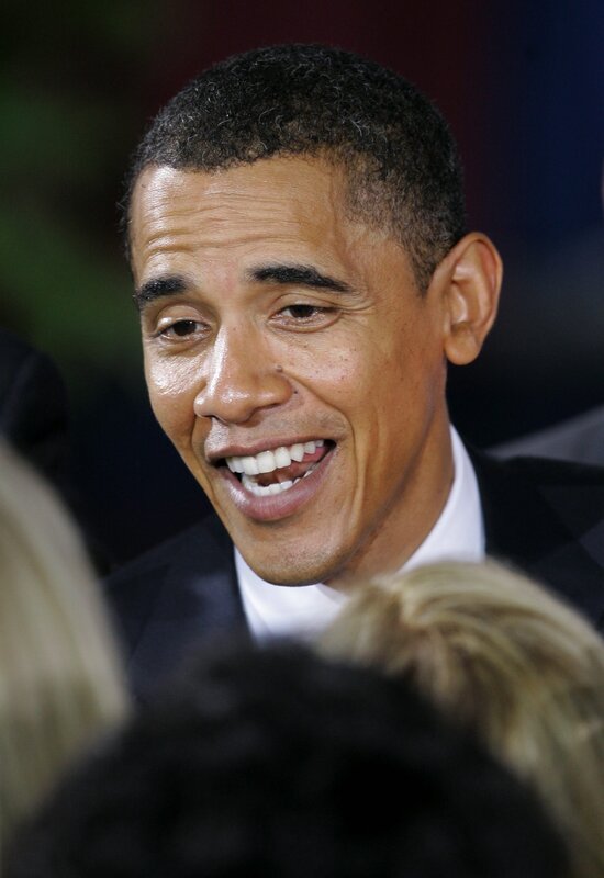 Barack Obama smiling