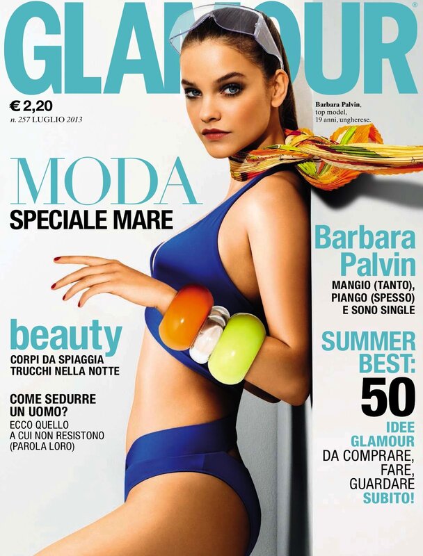 Barbara Palvin on Glamour cover