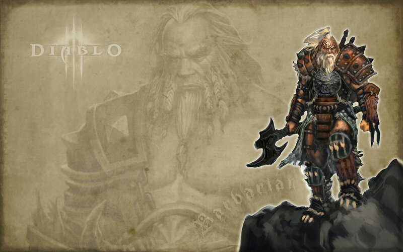 Barbarian character from Diablo III