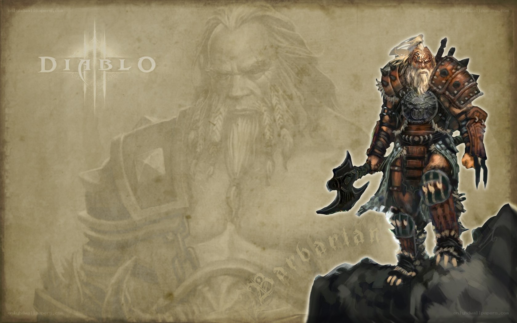 Barbarian character from Diablo III