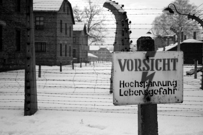 Barbed Wire Fence at Camp