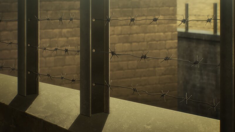 Barbed Wire Fence — Brown, Dramatic