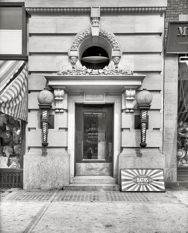 Barber shop storefront