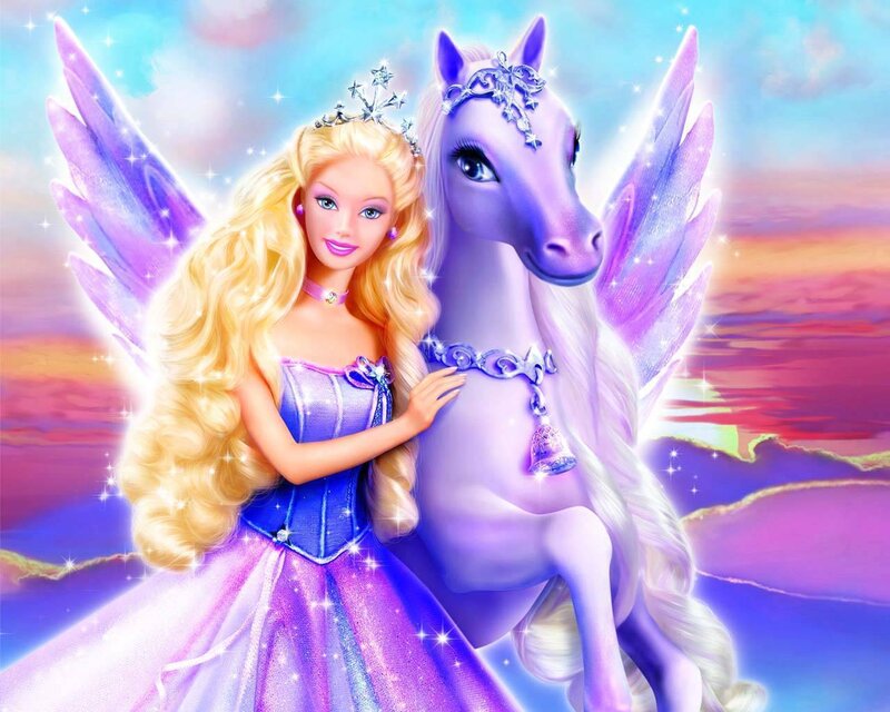 Barbie and a Purple Horse