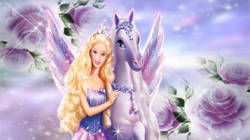 Barbie and a Unicorn — Purple
