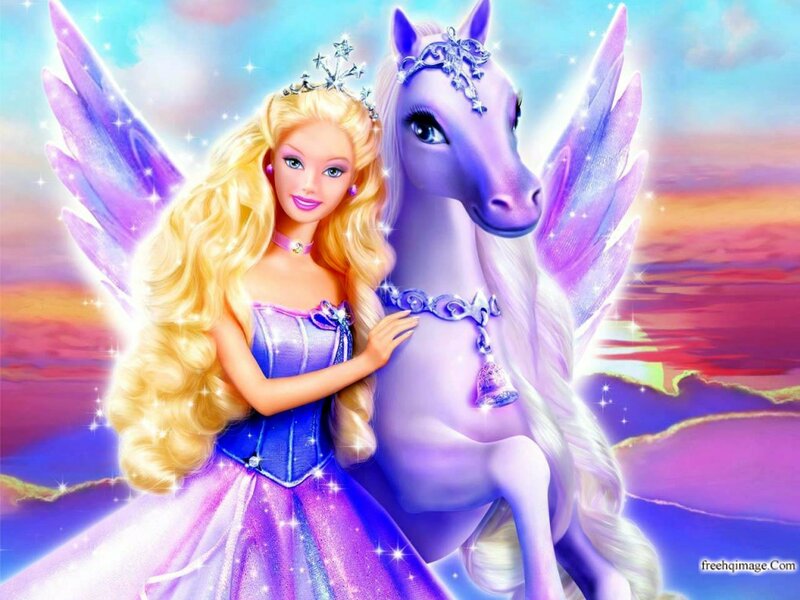 Barbie and a Unicorn