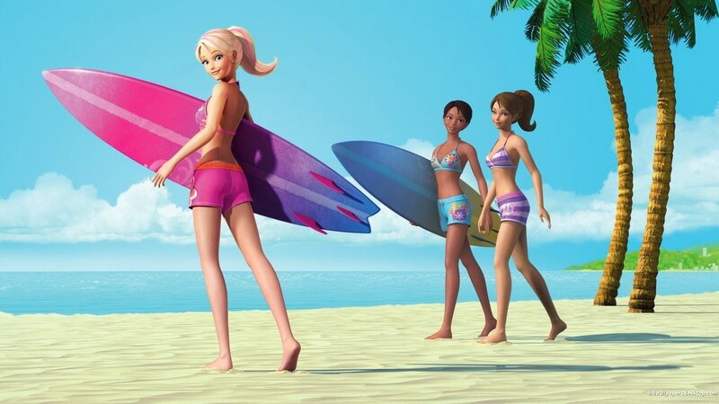 Barbie and Friends on Beach
