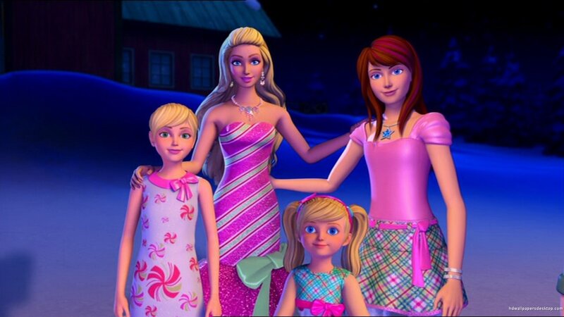 Barbie and Three Girls