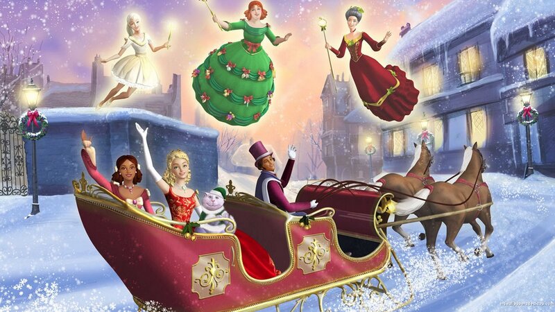 Barbie Characters in Sleigh