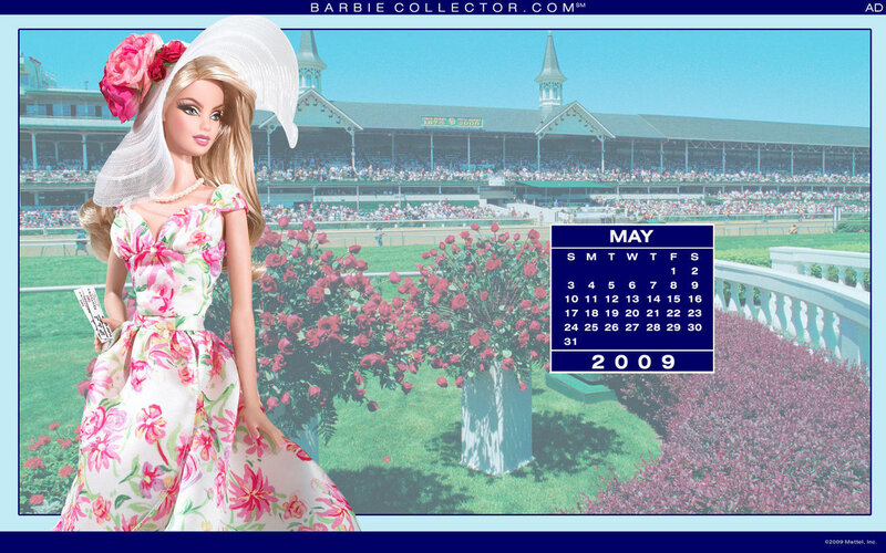 Barbie Doll at Racetrack