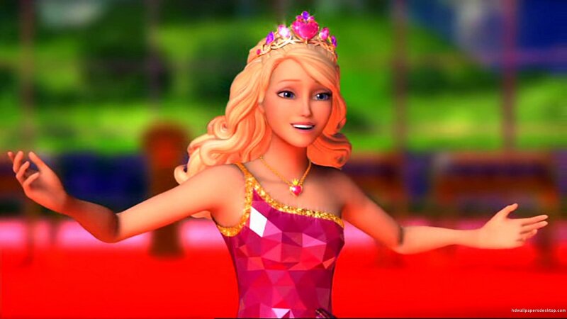 Barbie Doll Character — Pink, Joyful