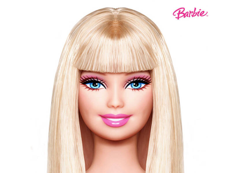 Barbie Doll Head — Blonde