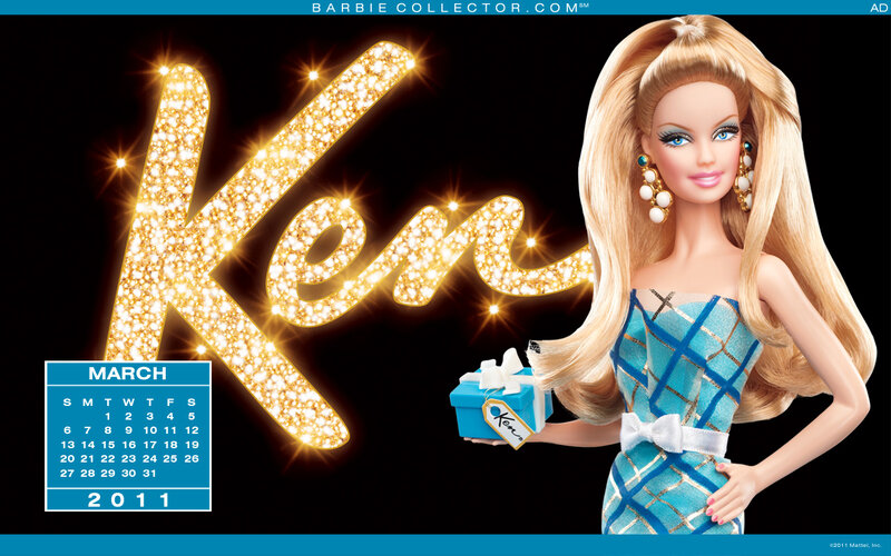 Barbie Doll Holding Gift