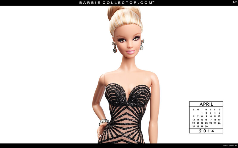 Barbie Doll in Black Dress