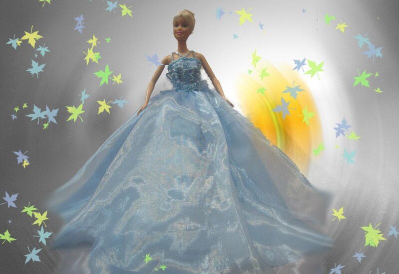 Barbie Doll in Blue Gown