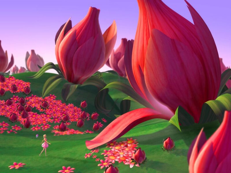 Barbie Doll in Flower Field