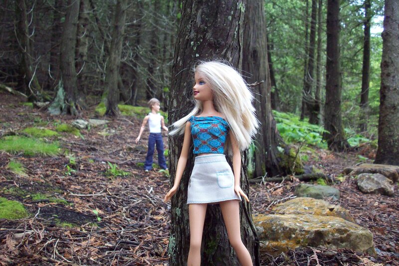 Barbie Doll in Forest