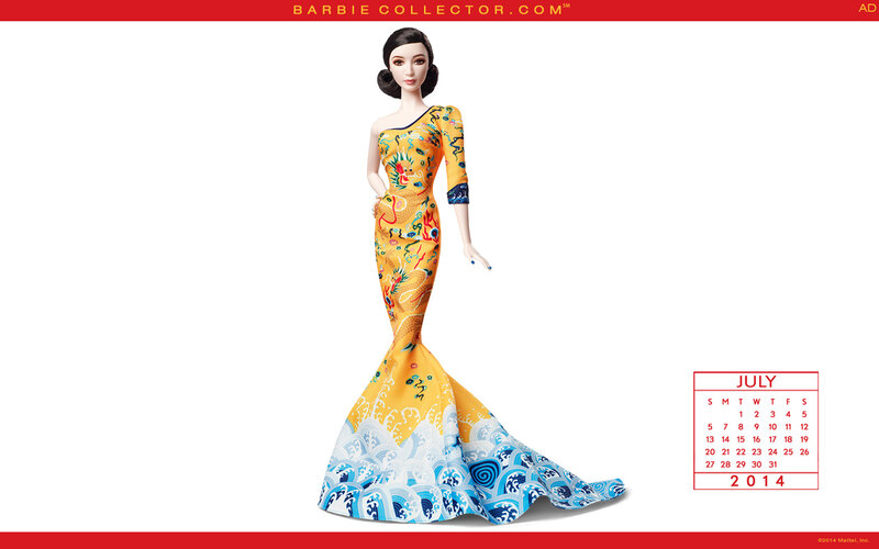 Barbie Doll in Gown — Yellow
