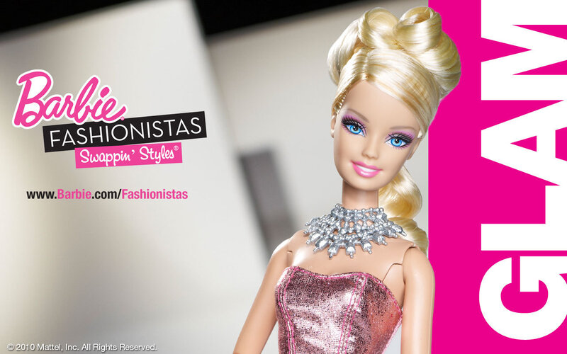 Barbie Doll in Pink Dress — Glamorous