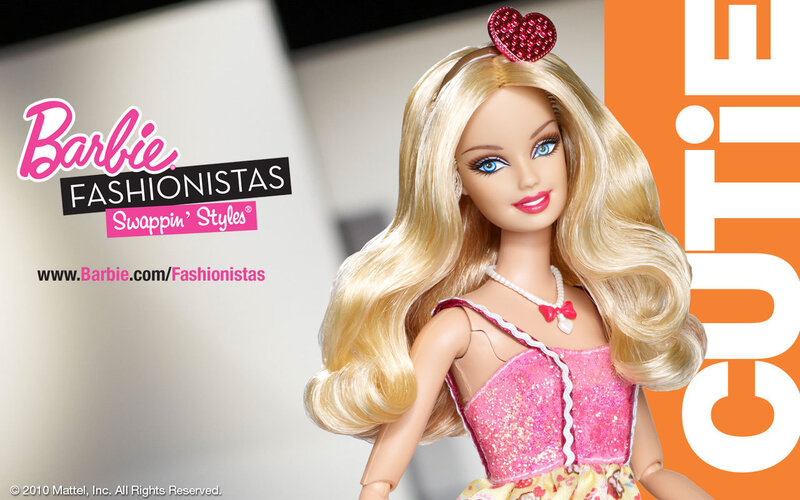 Barbie Doll in Pink Dress