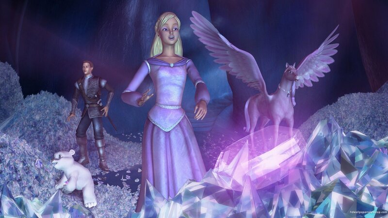 Barbie Doll in Purple Dress — Fantasy