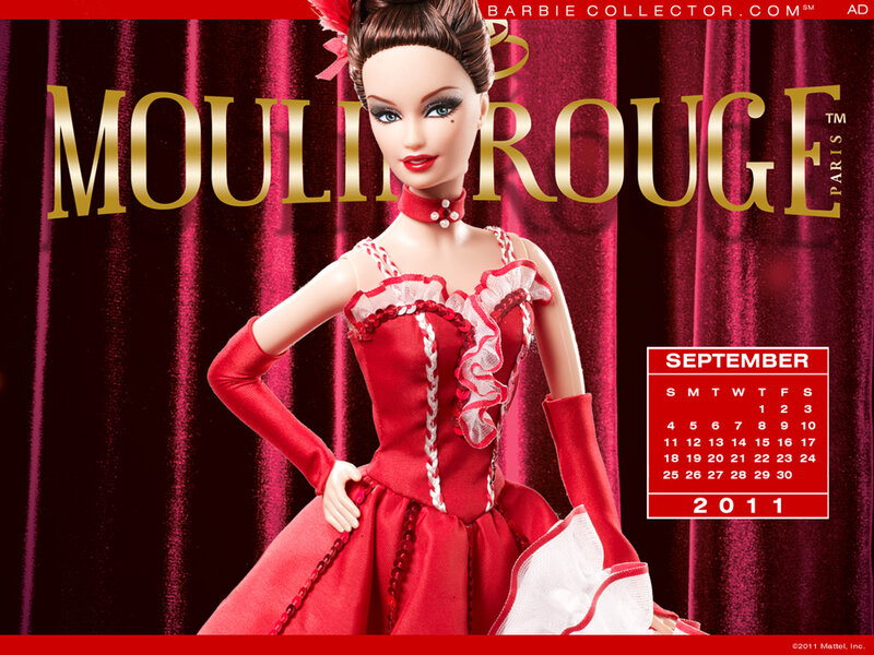 Barbie Doll in Red Dress — Dramatic