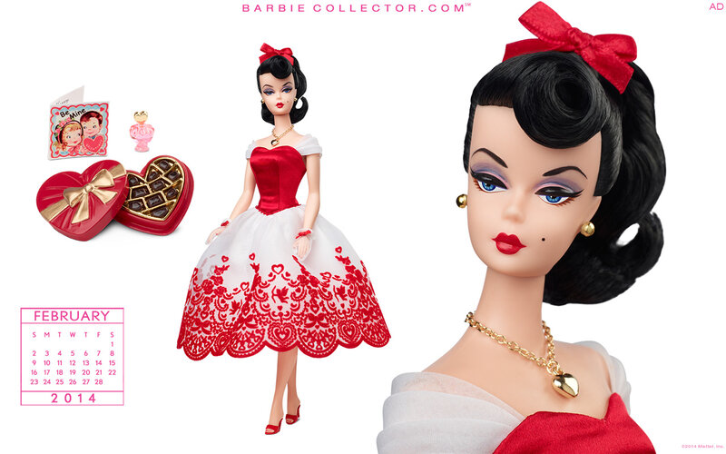 Barbie Doll in Red Dress — Festive