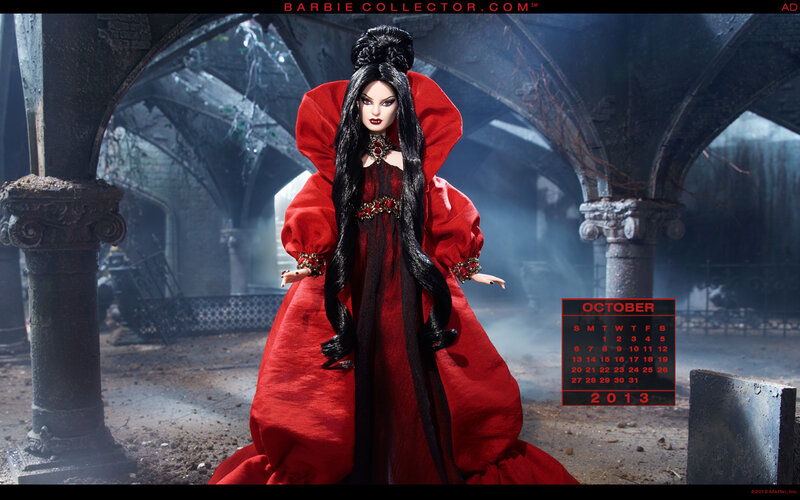 Barbie Doll in Red Gown