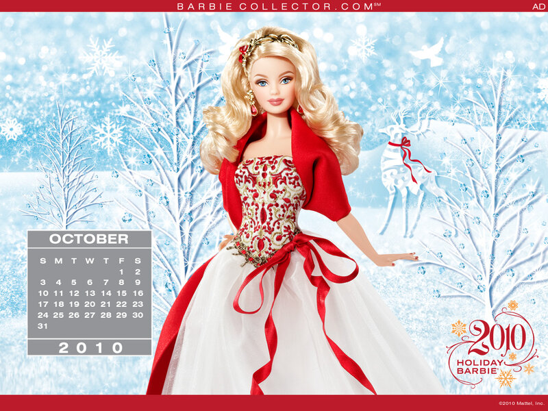 Barbie Doll in Winter Dress