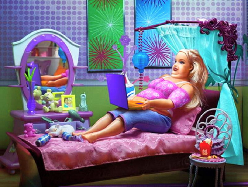 Barbie Doll on Bed