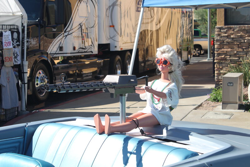 Barbie Doll with Machine Gun