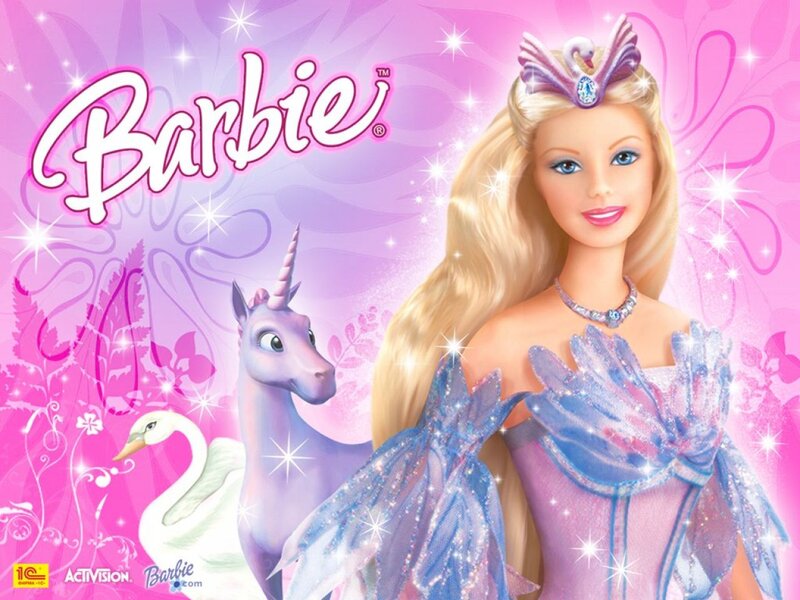 Barbie Doll with Unicorn — Pink