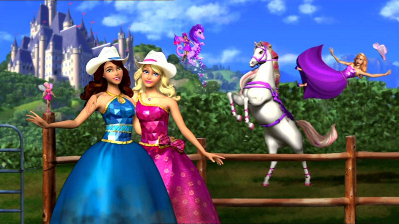 Barbie Dolls in Dresses — Blue