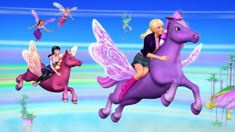 Barbie on Purple Horse