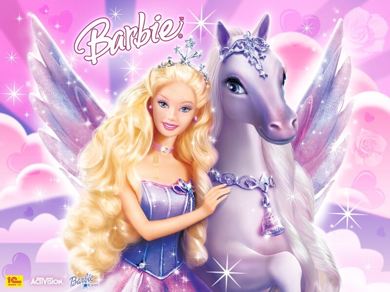 Barbie with a Winged Horse