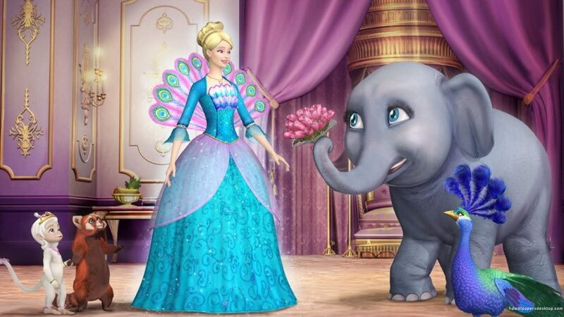 Barbie with Animals — Purple